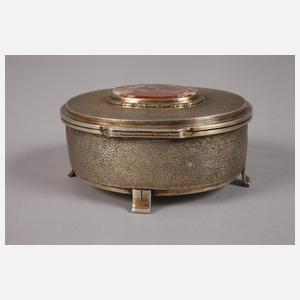 Silberdose mit Achat