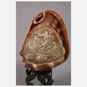 Konvolut Muschelschnitzereien