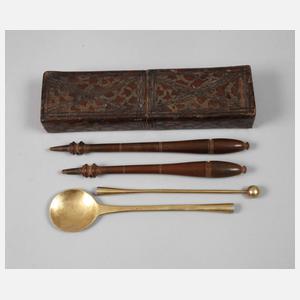 Mikropistill und Löffel