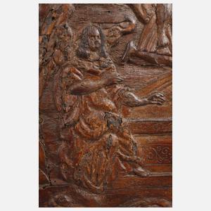 Barockes Lederrelief