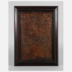 Barockes Lederrelief