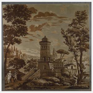 Zwei mediterrane Phantasielandschaften