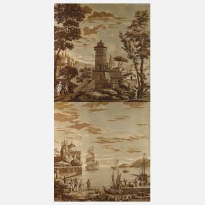 Zwei mediterrane Phantasielandschaften