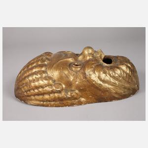 Geschnitzte Wandmaske