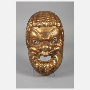 Geschnitzte Wandmaske