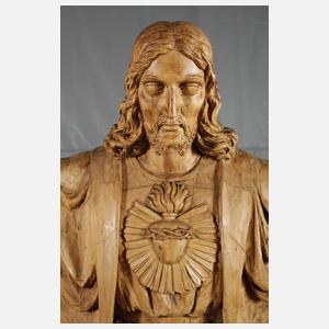 Geschnitzte Heiligenplastik