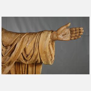 Geschnitzte Heiligenplastik