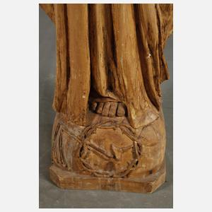 Geschnitzte Heiligenplastik