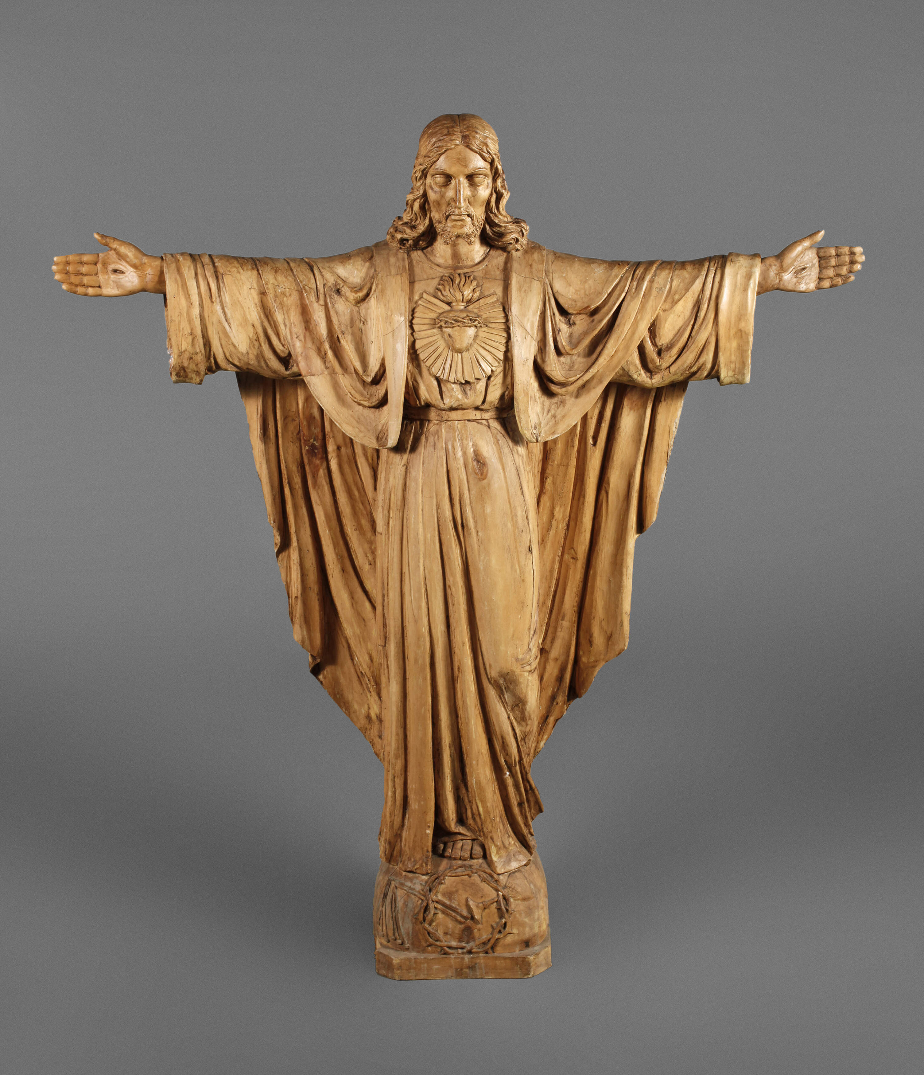 Geschnitzte Heiligenplastik