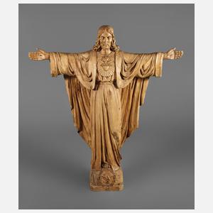 Geschnitzte Heiligenplastik