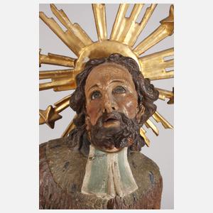Geschnitzte Heiligenplastik