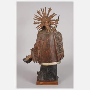 Geschnitzte Heiligenplastik