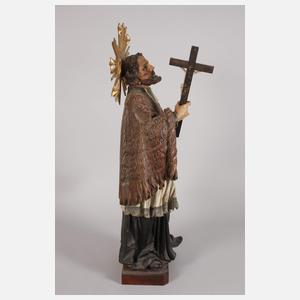 Geschnitzte Heiligenplastik