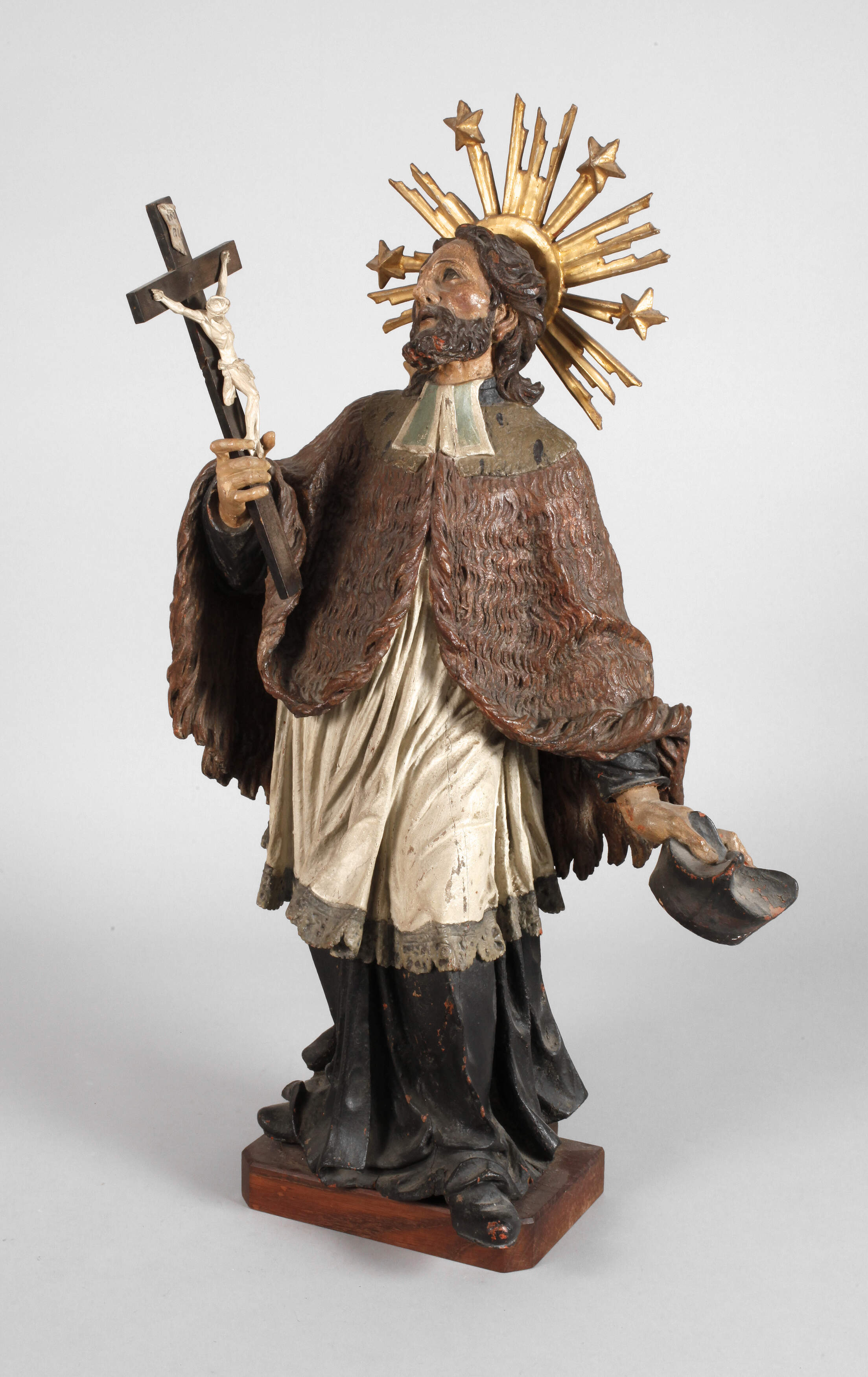 Geschnitzte Heiligenplastik