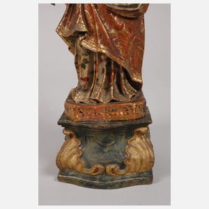 Geschnitzte Heiligenplastik