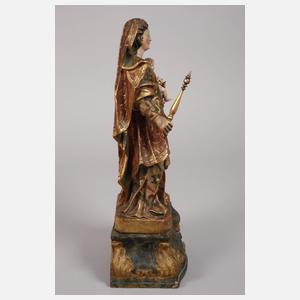 Geschnitzte Heiligenplastik