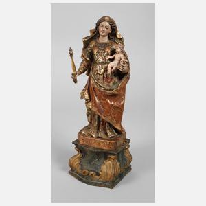 Geschnitzte Heiligenplastik