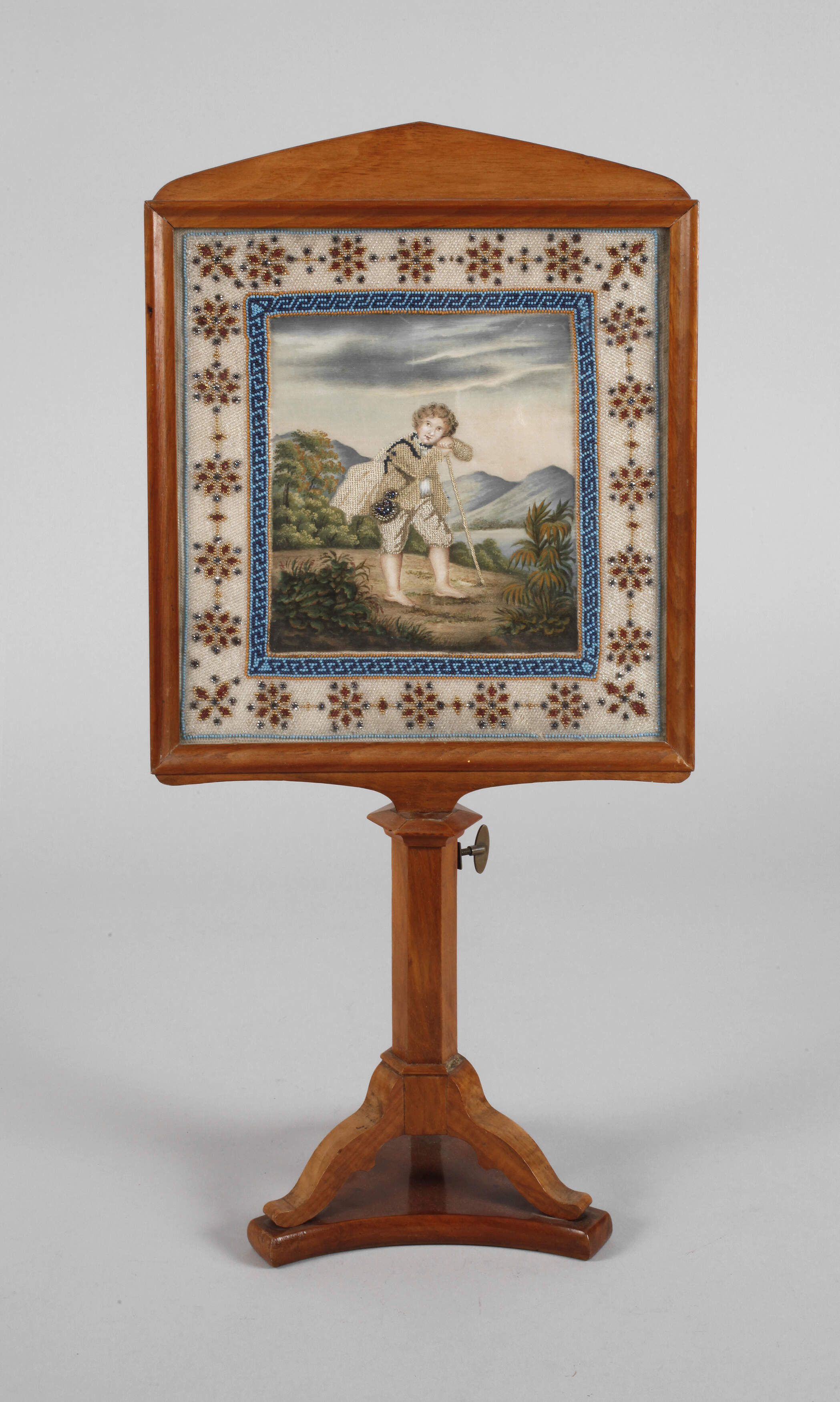 Kleiner Stellschirm Biedermeier