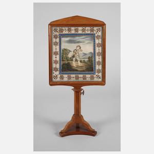 Kleiner Stellschirm Biedermeier