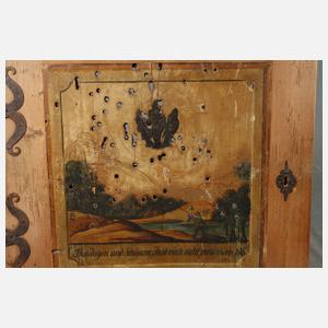 Tür als Schießscheibe