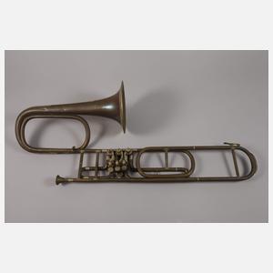 Vier Blechblasinstrumente