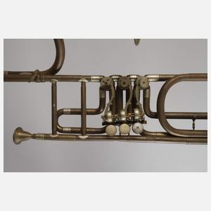 Vier Blechblasinstrumente