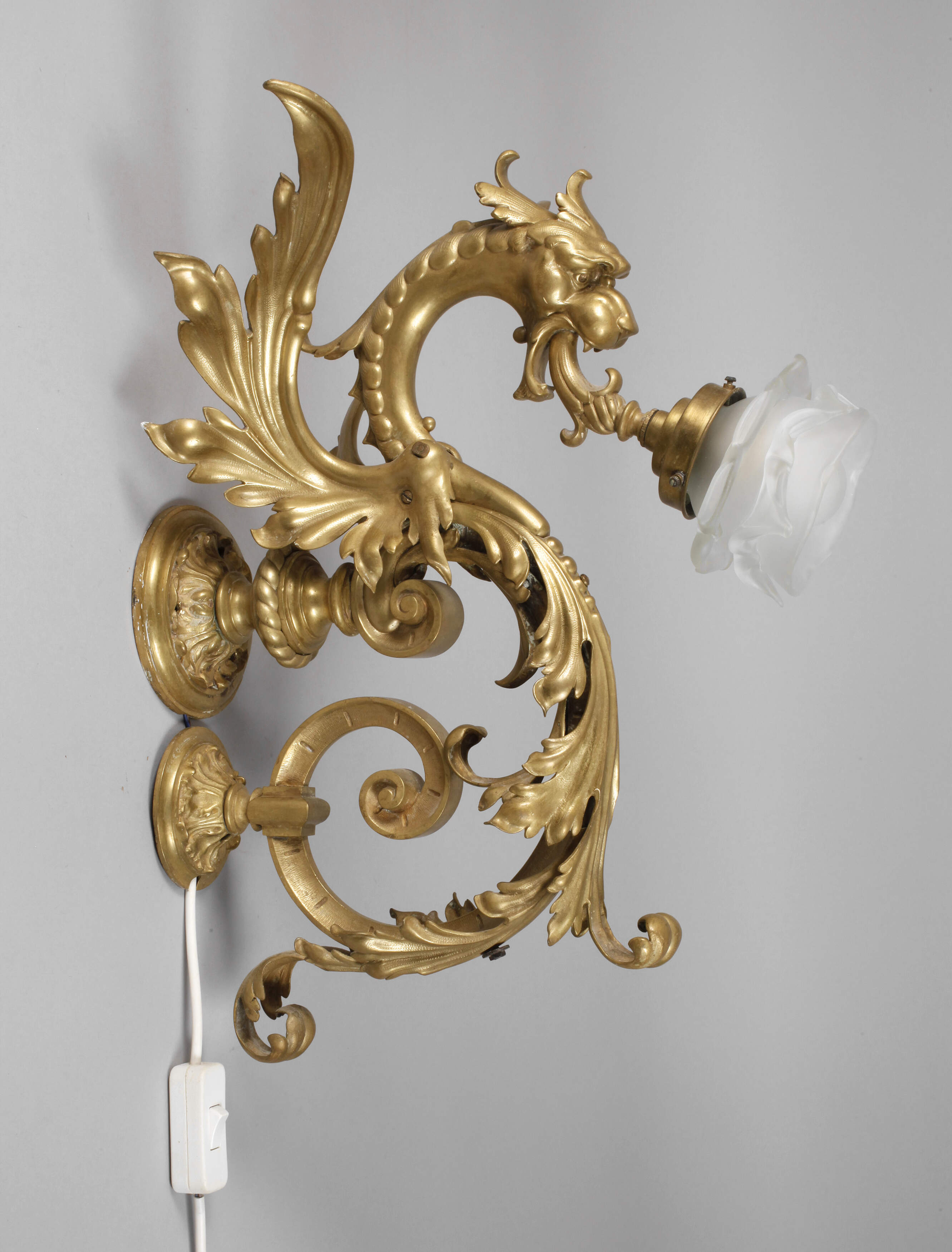 Prunkvolle Wandlampe Historismus