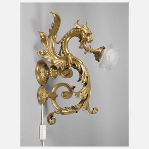 Prunkvolle Wandlampe Historismus