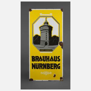 Emailleschild Brauhaus Nürnberg