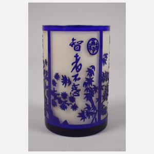Pinselbecher Ätzglas