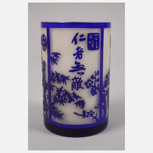Pinselbecher Ätzglas