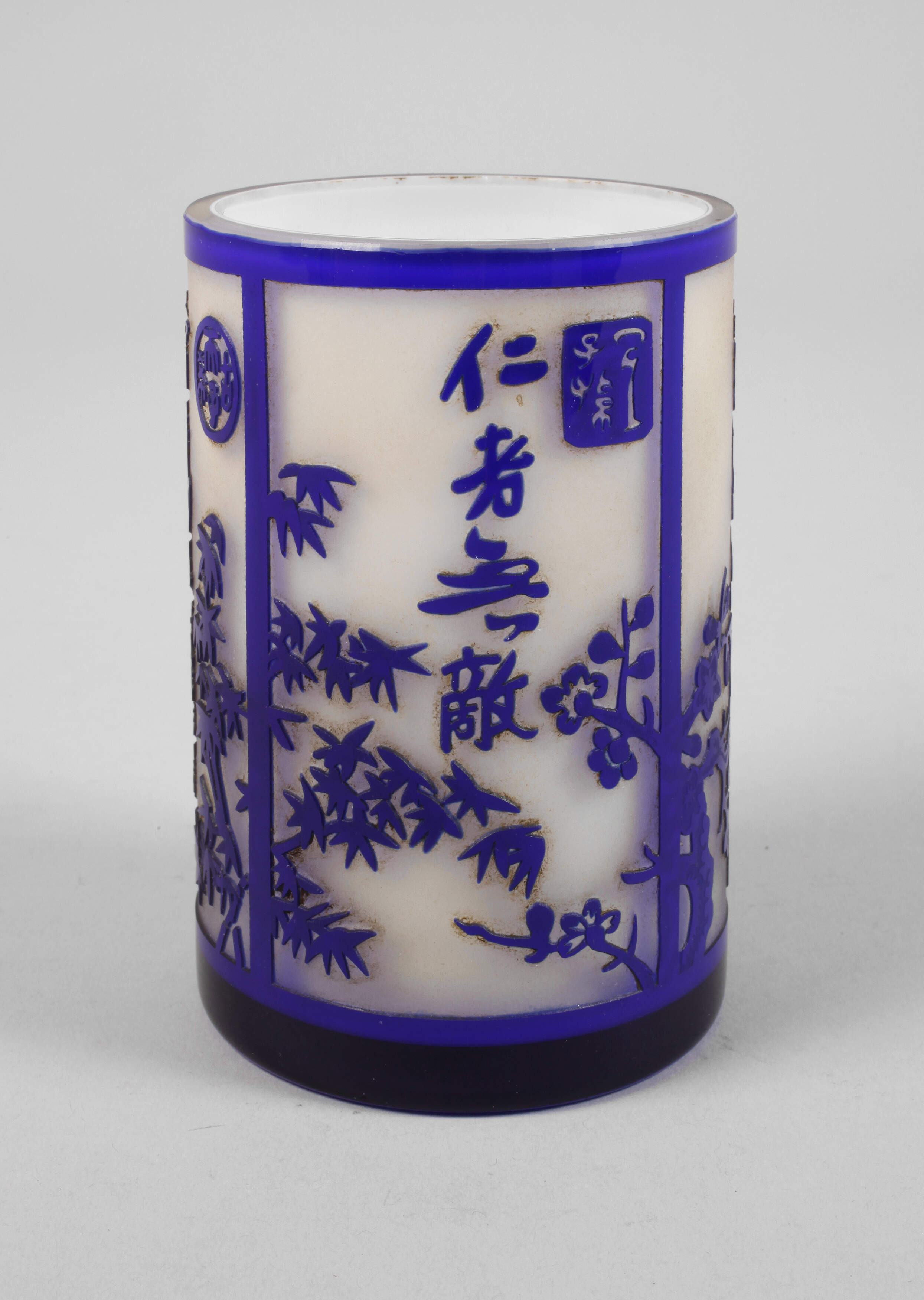 Pinselbecher Ätzglas