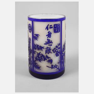 Pinselbecher Ätzglas