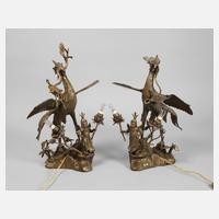 Paar figürliche Salonlampen111