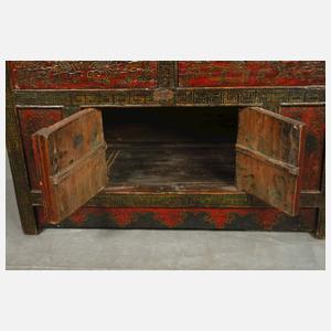 Halbschrank Lackmalerei