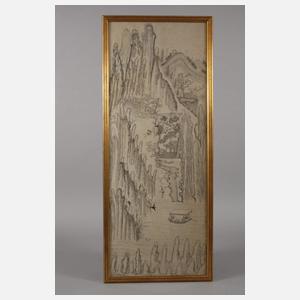 Zwei Tuschpinselzeichnungen