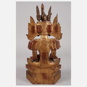 Geschnitzte Buddhaplastik