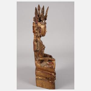 Geschnitzte Buddhaplastik