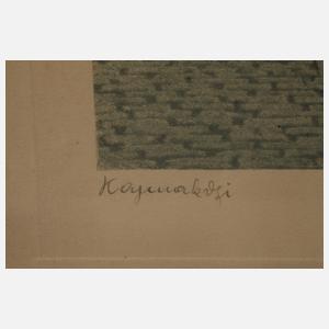 Heliogravüre mit Straßenszene aus Konstantinopel