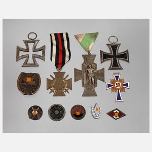 Konvolut Orden 1. und 2. Weltkrieg