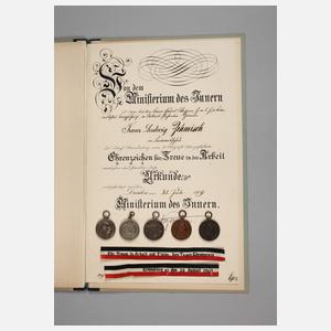 Konvolut sächsische Medaillen