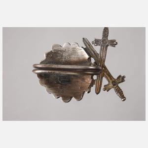 Eichenlaub mit Schwertern und Brillanten