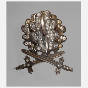 Eichenlaub mit Schwertern und Brillanten