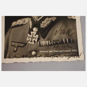 Autograf General Dietl