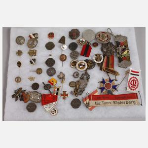 Posten Anstecknadeln und Medaillen Turnerbund
