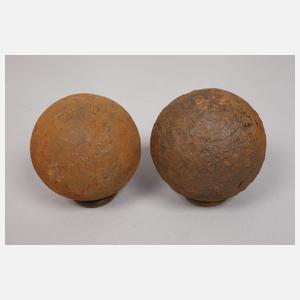 Konvolut Kanonenkugeln