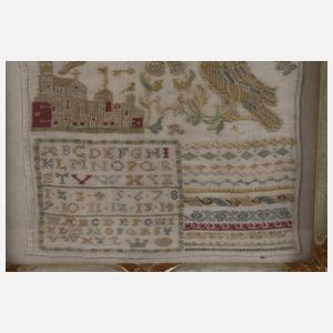 Stickmustertuch 1745