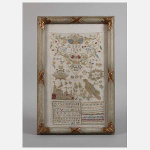 Stickmustertuch 1745