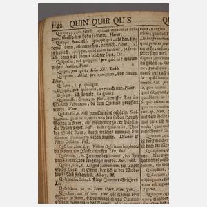 Manuale Lexicon Latino-Germanicum 1748