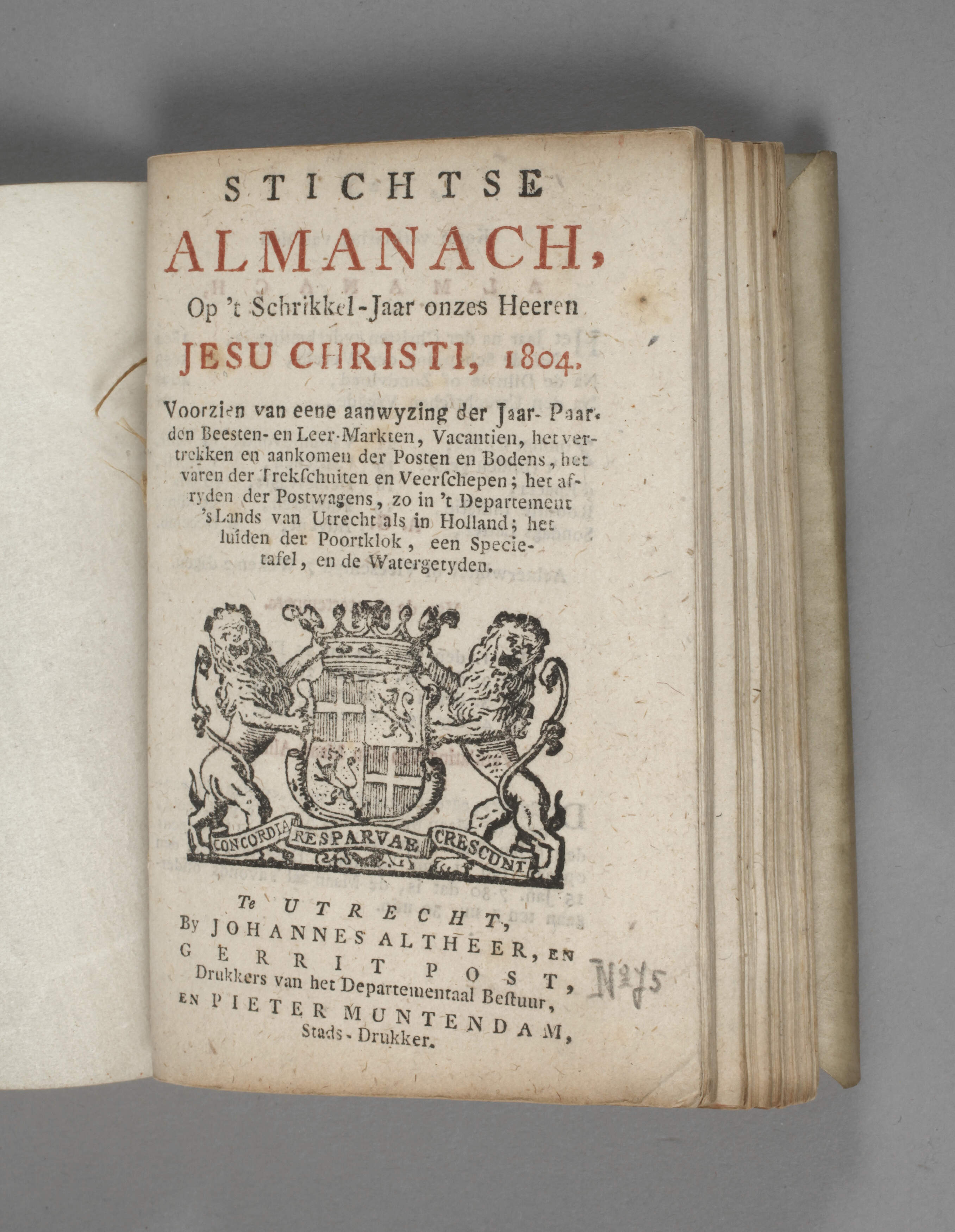 Stichtse Almanach 1804